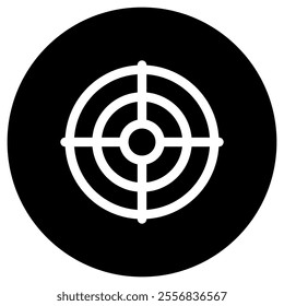 Editable shooting game, target, focus vector icon. Video game, game elements. Part of a big icon set family. Perfect for web and app interfaces, presentations, infographics, etc