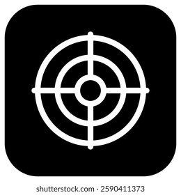 Editable shooting game, target, focus vector icon. Video game, game elements. Part of a big icon set family. Perfect for web and app interfaces, presentations, infographics, etc