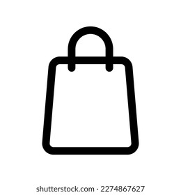 Editable shopping bag vector icon. Part of a big icon set family. Perfect for web and app interfaces, presentations, infographics, etc