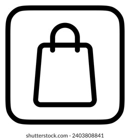Editable shopping bag vector icon. Part of a big icon set family. Perfect for web and app interfaces, presentations, infographics, etc
