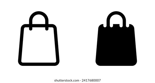 Editable shopping bag vector icon. Part of a big icon set family. Perfect for web and app interfaces, presentations, infographics, etc