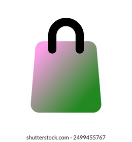 Bearbeitbares Einkaufstaschen-Vektorsymbol. Teil einer großen Ikone-Set-Familie. Perfekt für Web- und App-Schnittstellen, Präsentationen, Infografiken usw.