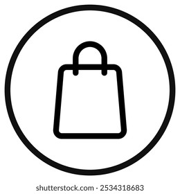 Editable shopping bag vector icon. Part of a big icon set family. Perfect for web and app interfaces, presentations, infographics, etc