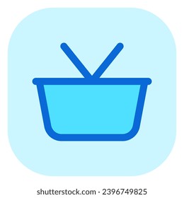 Icono del vector del carro de la compra editable. Parte de una familia de iconos grandes. Perfecto para interfaces web y de aplicaciones, presentaciones, infografías, etc