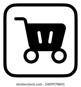 Editable shopping cart vector icon. Part of a big icon set family. Perfect for web and app interfaces, presentations, infographics, etc