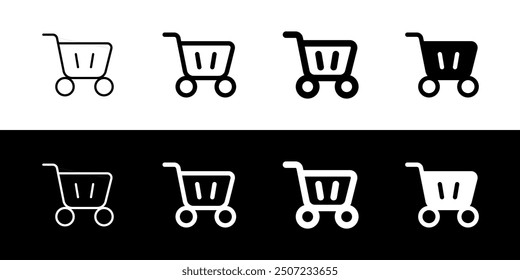 Editable shopping cart vector icon. Part of a big icon set family. Perfect for web and app interfaces, presentations, infographics, etc
