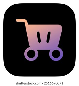 Editable shopping cart vector icon. Part of a big icon set family. Perfect for web and app interfaces, presentations, infographics, etc