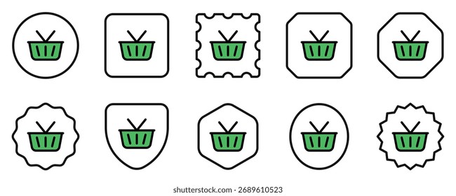 Editable shopping cart vector icon. Part of a big icon set family. Perfect for web and app interfaces, presentations, infographics, etc