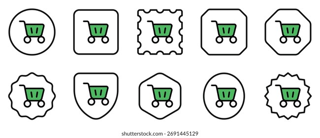 Editable shopping cart vector icon. Part of a big icon set family. Perfect for web and app interfaces, presentations, infographics, etc