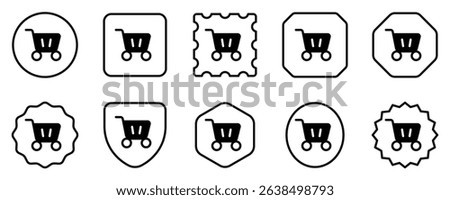 Editable shopping cart vector icon. Part of a big icon set family. Perfect for web and app interfaces, presentations, infographics, etc