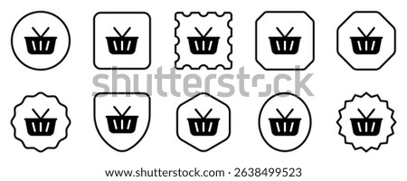 Editable shopping cart vector icon. Part of a big icon set family. Perfect for web and app interfaces, presentations, infographics, etc
