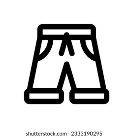 Editable shorts vector icon. Clothing, fashion, apparel. Part of a big icon set family. Perfect for web and app interfaces, presentations, infographics, etc