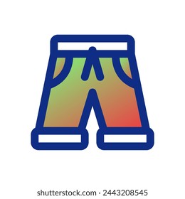 Editable shorts vector icon. Clothing, fashion, apparel. Part of a big icon set family. Perfect for web and app interfaces, presentations, infographics, etc