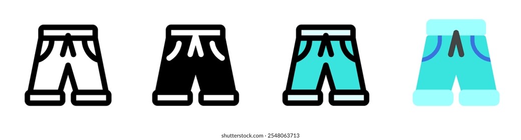 Editable shorts vector icon. Clothing, fashion, apparel. Part of a big icon set family. Perfect for web and app interfaces, presentations, infographics, etc