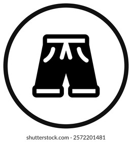 Editable shorts vector icon. Clothing, fashion, apparel. Part of a big icon set family. Perfect for web and app interfaces, presentations, infographics, etc