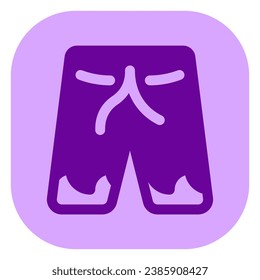 Icono de vector de cortos editables. Parte de una familia de iconos grandes. Perfecto para interfaces web y de aplicaciones, presentaciones, infografías, etc