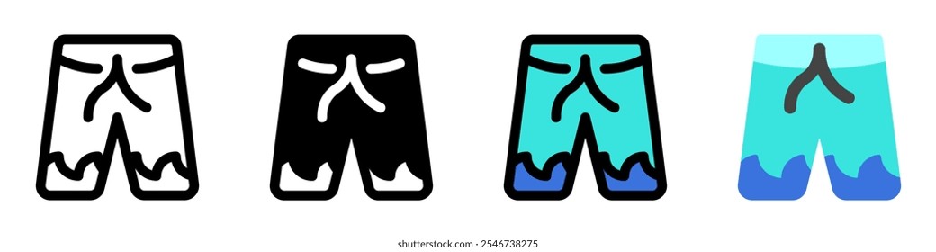 Editable shorts vector icon. Part of a big icon set family. Perfect for web and app interfaces, presentations, infographics, etc