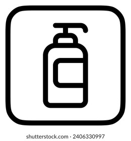 Editable shower gel vector icon. Cosmetics, makeup, skincare, beauty. Part of a big icon set family. Perfect for web and app interfaces, presentations, infographics, etc