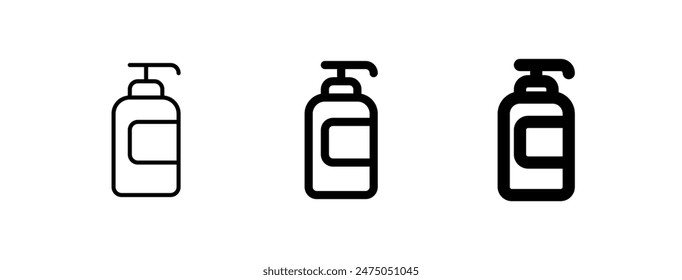 Editable shower gel vector icon. Cosmetics, makeup, skincare, beauty. Part of a big icon set family. Perfect for web and app interfaces, presentations, infographics, etc
