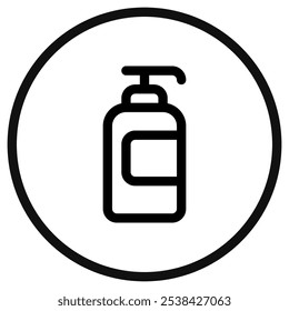 Editable shower gel vector icon. Cosmetics, makeup, skincare, beauty. Part of a big icon set family. Perfect for web and app interfaces, presentations, infographics, etc