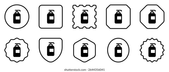Editable shower gel vector icon. Cosmetics, makeup, skincare, beauty. Part of a big icon set family. Perfect for web and app interfaces, presentations, infographics, etc