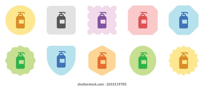 Ícone de vetor de gel de banho editável. Cosméticos, maquiagem, cuidados com a pele, beleza. Parte de uma grande família de conjuntos de ícones. Perfeito para interfaces web e app, apresentações, infográficos, etc