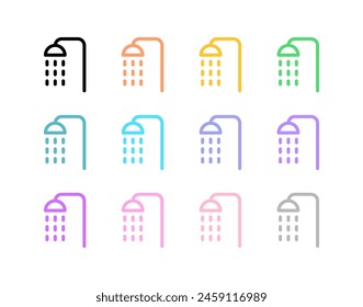 Editable shower head vector icon. Wellness, spa, relaxation. Part of a big icon set family. Perfect for web and app interfaces, presentations, infographics, etc