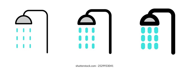 Editable shower head vector icon. Wellness, spa, relaxation. Part of a big icon set family. Perfect for web and app interfaces, presentations, infographics, etc