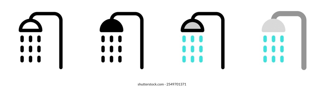 Editable shower head vector icon. Wellness, spa, relaxation. Part of a big icon set family. Perfect for web and app interfaces, presentations, infographics, etc