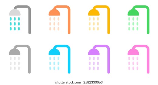 Editable shower head vector icon. Wellness, spa, relaxation. Part of a big icon set family. Perfect for web and app interfaces, presentations, infographics, etc