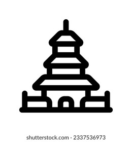 Editable shrine, temple vector icon. Landmark, monument, religious, building, architecture. Part of a big icon set family. Perfect for web and app interfaces, presentations, infographics, etc
