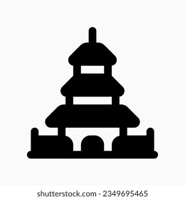 Editable shrine, temple vector icon. Landmark, monument, religious, building, architecture. Part of a big icon set family. Perfect for web and app interfaces, presentations, infographics, etc