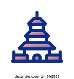 Editable shrine, temple vector icon. Landmark, monument, religious, building, architecture. Part of a big icon set family. Perfect for web and app interfaces, presentations, infographics, etc