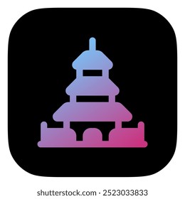 Editable shrine, temple vector icon. Landmark, monument, religious, building, architecture. Part of a big icon set family. Perfect for web and app interfaces, presentations, infographics, etc