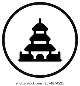 Editable shrine, temple vector icon. Landmark, monument, religious, building, architecture. Part of a big icon set family. Perfect for web and app interfaces, presentations, infographics, etc