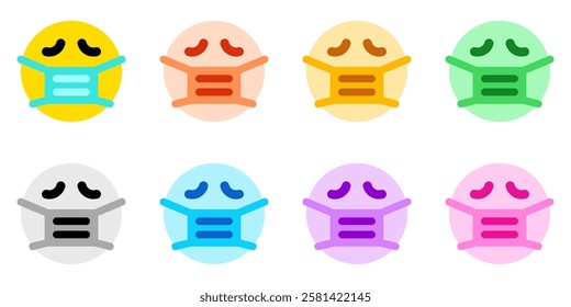 Editable sick mask expression emoticon vector icon. Part of a big icon set family. Part of a big icon set family. Perfect for web and app interfaces, presentations, infographics, etc