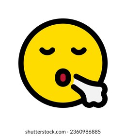 Signo editable, relieve, expresión icono del vector emoticono. Parte de una familia de iconos grandes. Parte de una familia de iconos grandes. Perfecto para interfaces web y de aplicaciones, presentaciones, infografías, etc