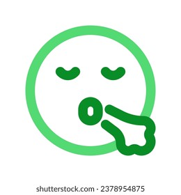 Editable sigh, relief, expression emoticon vector icon. Part of a big icon set family. Part of a big icon set family. Perfect for web and app interfaces, presentations, infographics, etc