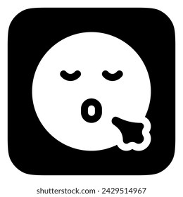 Editable sigh, relief, expression emoticon vector icon. Part of a big icon set family. Part of a big icon set family. Perfect for web and app interfaces, presentations, infographics, etc