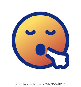 Editable sigh, relief, expression emoticon vector icon. Part of a big icon set family. Part of a big icon set family. Perfect for web and app interfaces, presentations, infographics, etc