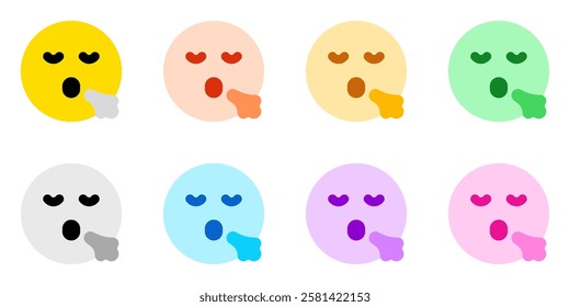 Editable sigh, relief, expression emoticon vector icon. Part of a big icon set family. Part of a big icon set family. Perfect for web and app interfaces, presentations, infographics, etc