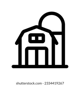 Editable silo barn vector icon. Farm, building, structure. Part of a big icon set family. Perfect for web and app interfaces, presentations, infographics, etc