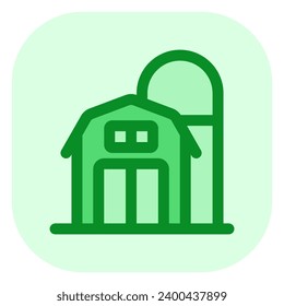 Editable silo barn vector icon. Farm, building, structure. Part of a big icon set family. Perfect for web and app interfaces, presentations, infographics, etc