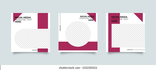 Editable simple corporate posts, Easy Use in banners, promotion designs, branding company, bloggers, designers, shop owners, entrepreneurs and businesses. Social media post template. Vector