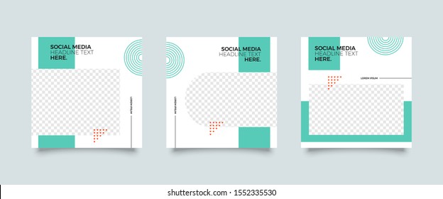 Editable simple corporate posts, Easy Use in banners, promotion designs, branding company, bloggers, designers, shop owners, entrepreneurs and businesses. Social media post template. Vector