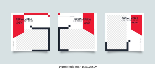 Editable simple corporate posts, Easy Use in banners, promotion designs, branding company, bloggers, designers, shop owners, entrepreneurs and businesses. Social media post template. Vector