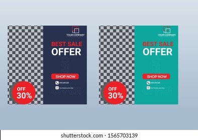 Editable simple corporate posts, Easy Use in banners, unique designs, designers, shop owners, entrepreneurs and businesses. Social media template,Social media design.