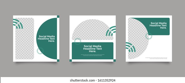 Editable simple corporate posts, Easy Use in banners, promotion designs, branding company, bloggers, designers, shop owners, entrepreneurs and businesses. Social media post template. Vector