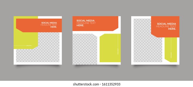 Editable simple corporate posts, Easy Use in banners, promotion designs, branding company, bloggers, designers, shop owners, entrepreneurs and businesses. Social media post template. Vector