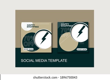 Editable simple corporate posts, Easy Use in banners, promotion designs, branding company, designers, shop owners, businesses. Social media post template.with pastel color.